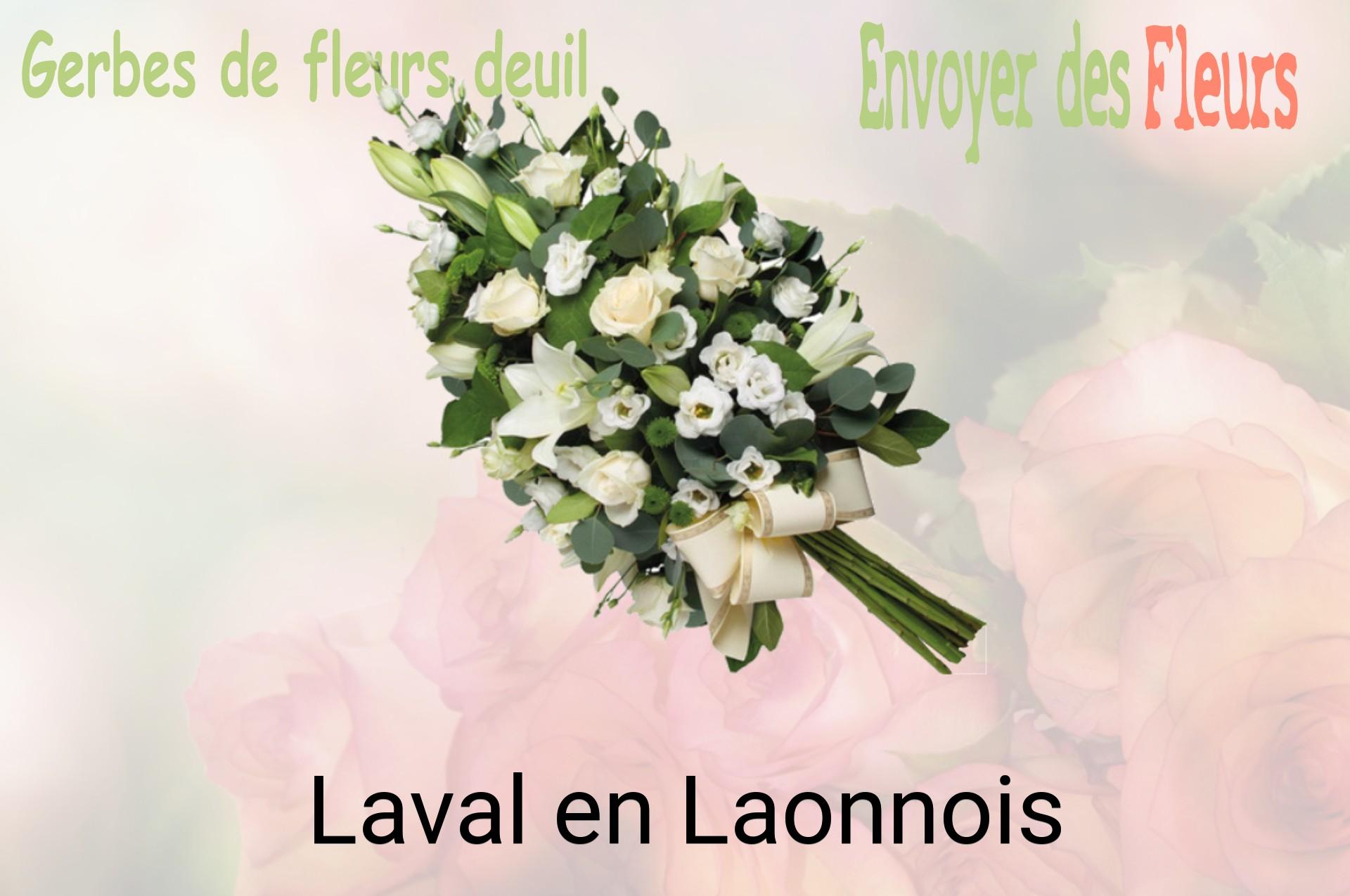 Gerbe de fleurs de deuil livrée à Laval-en-Laonnois